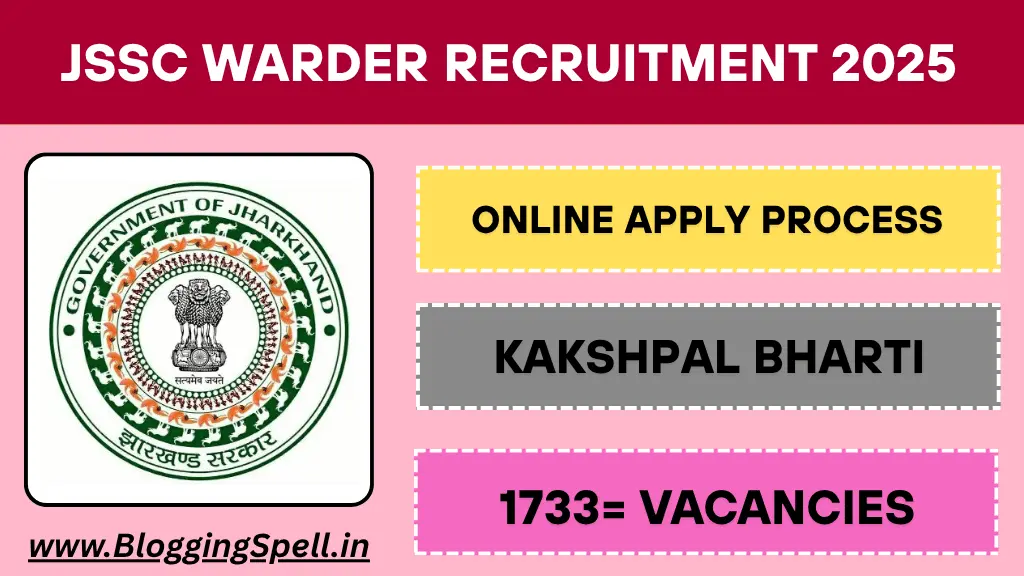 JSSC Warder Recruitment 2025