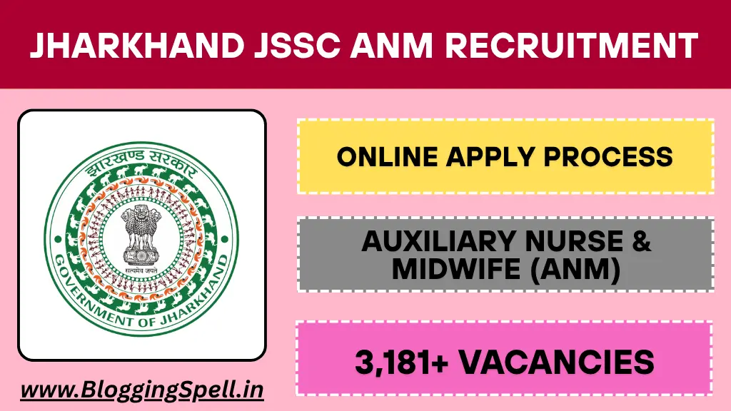 Jharkhand JSSC ANM Recruitment