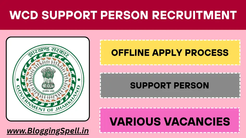 WCD Support Person Recruitment